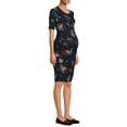 thumbnail image 1 of Time and Tru Women’s Maternity Ruched Dress, 1 of 6