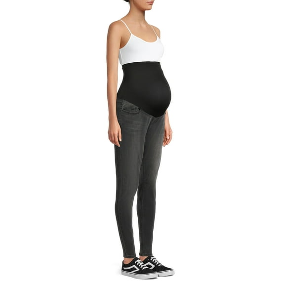 Time and Tru Women’s Maternity Skinny Jeans with Full Panel
