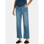 Time and Tru Women's Maternity Straight Leg Jeans, 27" Inseam, Sizes S-XXL