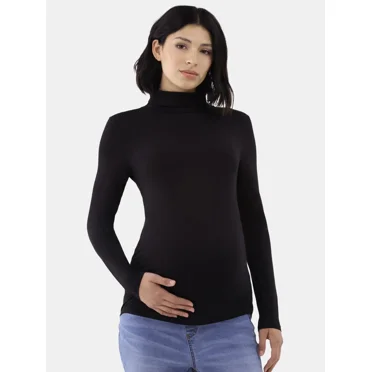 Time and Tru Maternity LS Turtleneck Shirt
