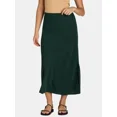 thumbnail image 1 of Time and Tru Women's Maxi Slip Skirt, Sizes XS-XXXL, 1 of 6