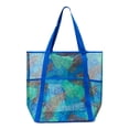 thumbnail image 1 of Time and Tru Women's Mesh Beach Tote Handbag, Beach Leaf, 1 of 5