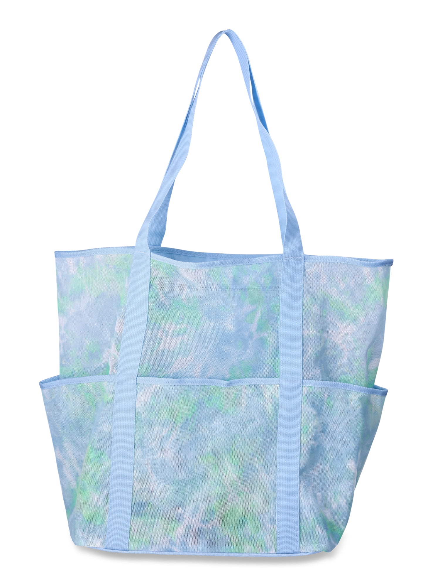 ★TOUT Y EST★ Mmlg DAY TOTE TYEDIE PARA BLUE MMLGBC1A013 Time and Tru Beach Tote - Stylish & Spacious women's Bag