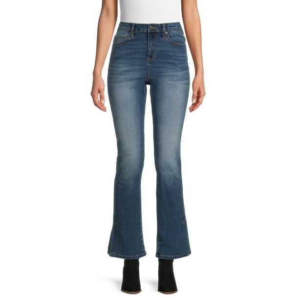Time and Tru Women's MidRise Bootcut Jeans, 30" Inseam for Short