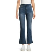 Time and Tru Women's Mid-Rise Bootcut Jeans, 30" Inseam for Short, Sizes 2-20