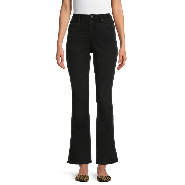Time and Tru Women's MidRise Bootcut Jeans, 31” InseamShort