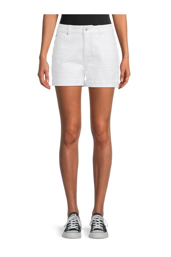 Women's Mid Rise Cuffed 4" Denim Short