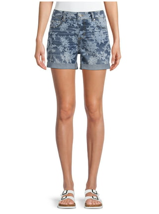 Low Rise Ripped Denim Shortie Shorts Super Cheeky Shortie Shorts with side  tie