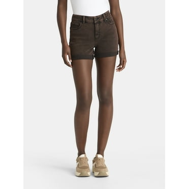 Time and Tru Women's Mid Rise Denim Short, 4" Inseam, sizes 2-20