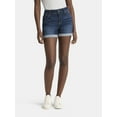 thumbnail image 1 of Time and Tru Women's Mid Rise Denim Short, 4" Inseam, sizes 2-20, 1 of 5