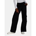 thumbnail image 1 of Time and Tru Women's Drawstring Cargo Pants, 29", 31", 33" Inseams, Sizes 2-20, 1 of 4