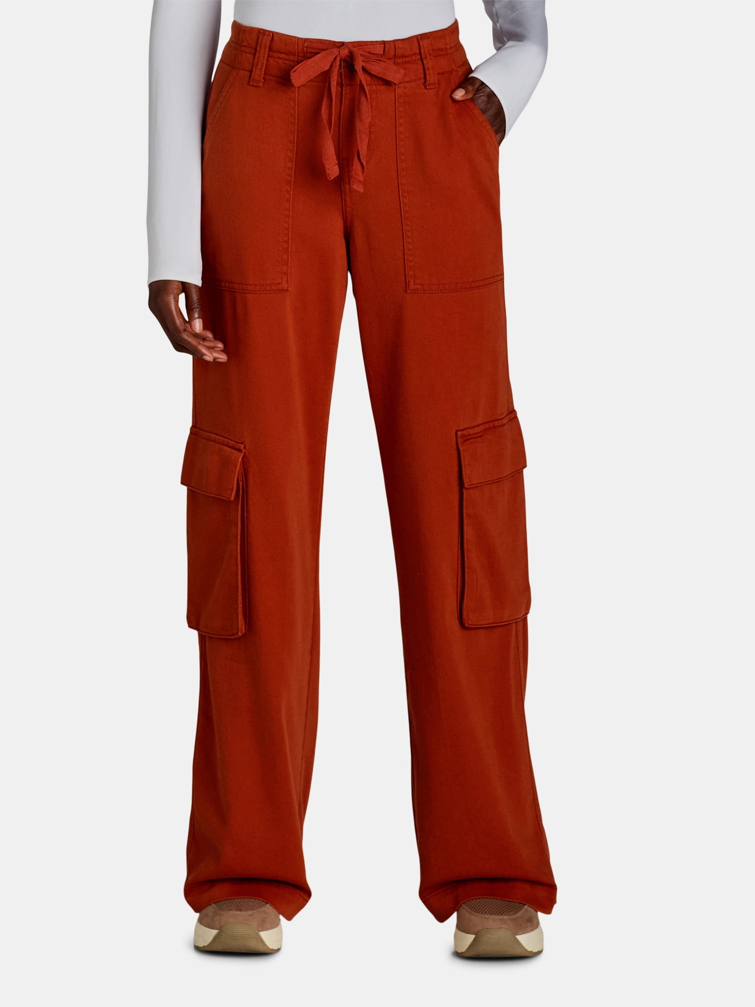 Time And Tru Women s Drawstring Cargo Pants 29 31 33 Inseams time-and-tru-women-s-drawstring-cargo-pants-29-31-33-inseams