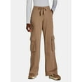 thumbnail image 1 of Time and Tru Women's Drawstring Cargo Pants, 29", 31", 33" Inseams, Sizes 2-20, 1 of 8