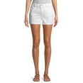 thumbnail image 1 of Time and Tru Women's Mid Rise Rolled Cuff 4" Denim Short, 1 of 6