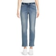 Time and Tru Women’s Mid Rise Straight Jeans, 29" Inseam for Regular, Sizes 218