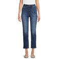 thumbnail image 1 of Time and Tru Women's Mid Rise Straight Leg Jeans, 29" Inseam, 1 of 1
