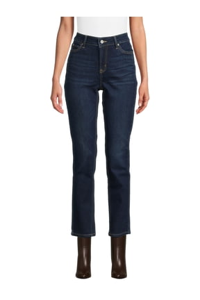 Women’s Mid Rise Straight Leg Jeans, 30" and 28" Inseams, Sizes 0-22