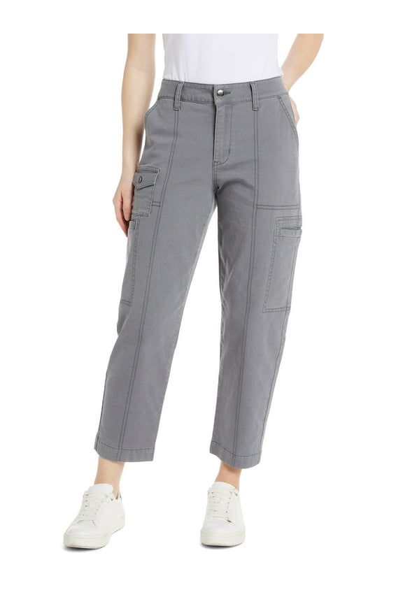 Women's Mid Rise Straight Utility Pants, 27" Inseam, Sizes 2-20