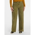 thumbnail image 1 of Time and Tru Women's Wide Leg Utility Trousers, 31" Inseam, Sizes 0-20, 1 of 6