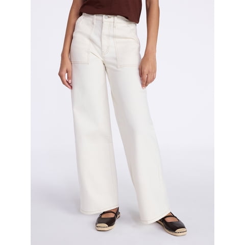 Women's Wide Leg Utility Trousers, 31" Inseam, Sizes 0-20