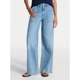 thumbnail image 1 of Time and Tru Women's Wide Leg Utility Trousers, 31" Inseam, Sizes 0-20, 1 of 6