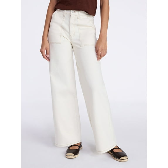 Time and Tru Women's Mid Rise Utility Trouser, 31" Inseam, Sizes 0-22