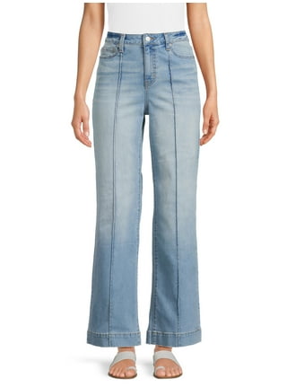 Time and Tru Women's Core Modern Mid Rise Straight Jeans (Dre Wash