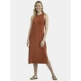 thumbnail image 1 of Time and Tru Women's Midi Column Dress, Sizes XS-XXXL, 1 of 4
