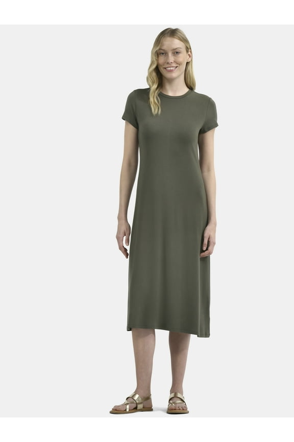 Women's Midi Knit Dress, Sizes XS-XXXL