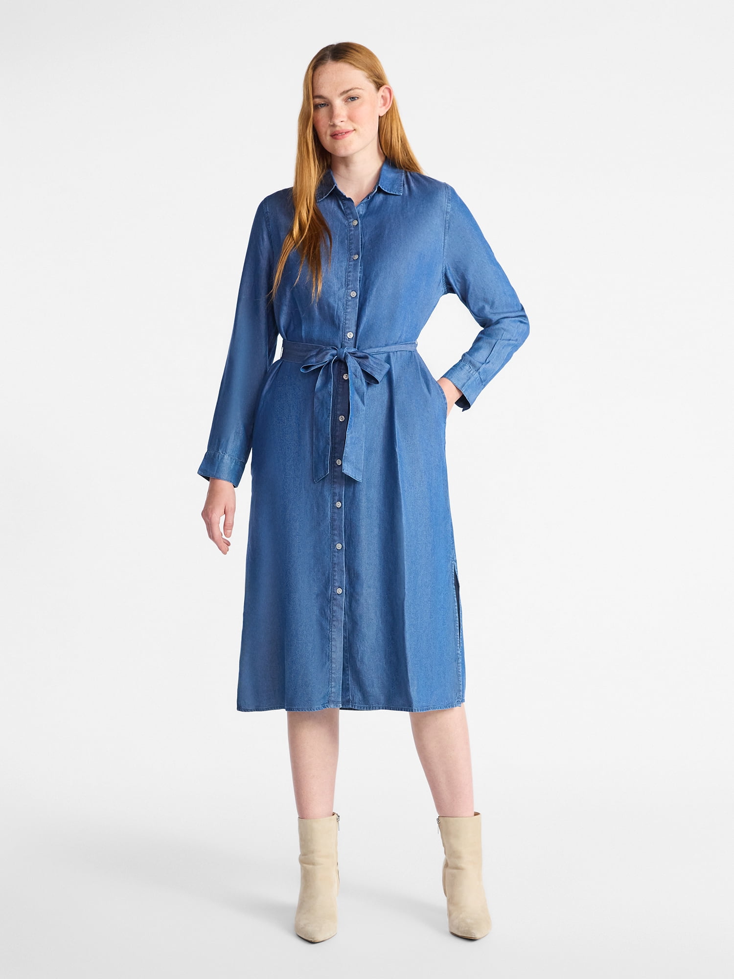 walmart time and tru midi dress Time and Tru Women's Spaghetti Strap Midi Dress, Sizes Xs-xxxl, Size: Small, Brown