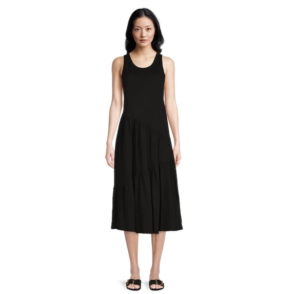 Time and Tru Women's Midi Tank Dress