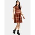 thumbnail image 1 of Time and Tru Women's Mini Woven Dress, 1 of 5