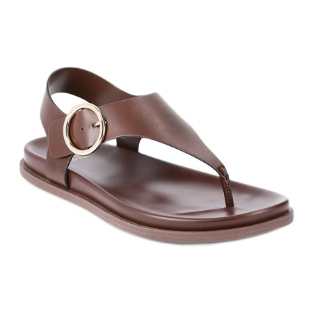 Time and Tru Women's Minimalist Buckle Sandals