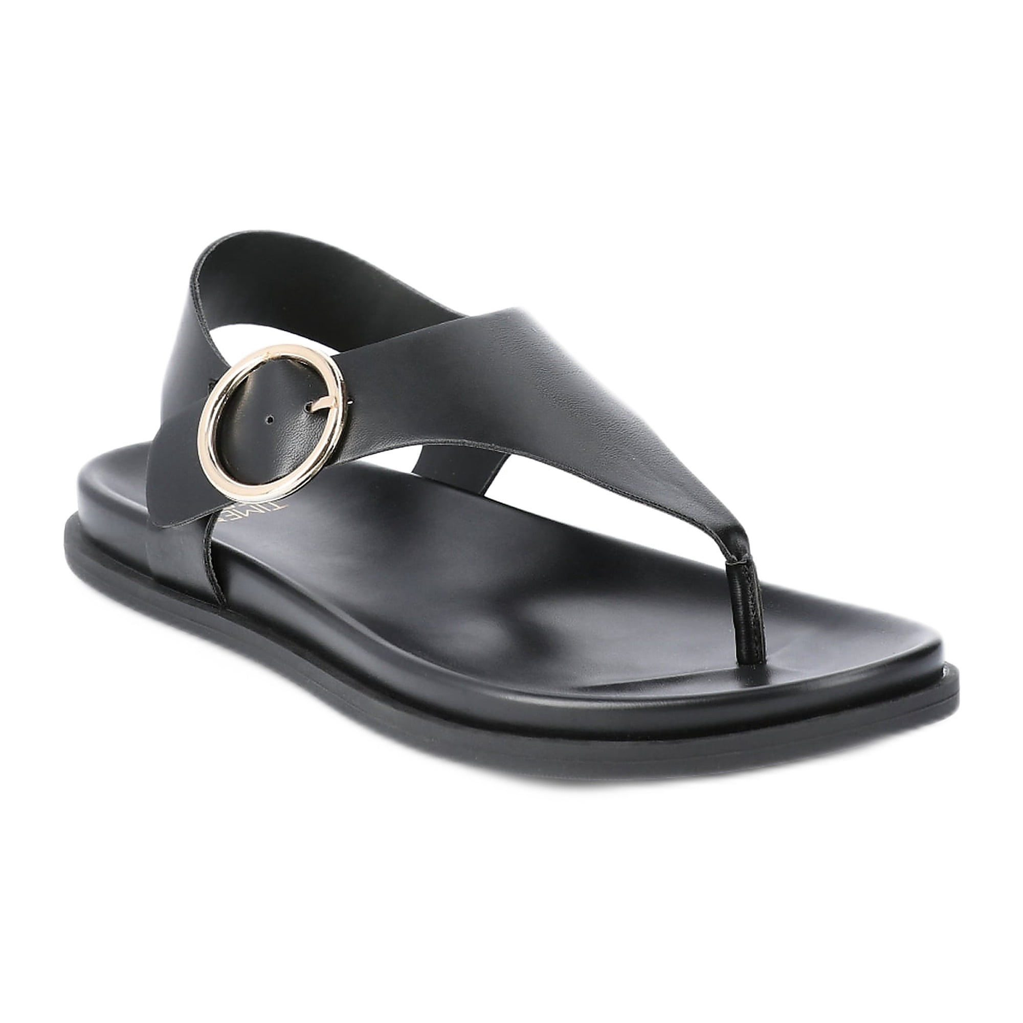 Time and Tru Women's Minimalist Buckle Sandals