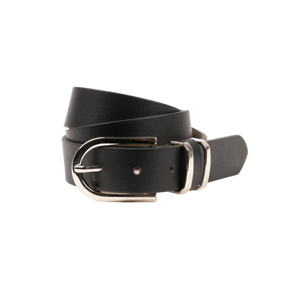 Time and Tru Women's Mixed Loops Belt, Black