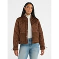 thumbnail image 1 of Time and Tru Women's and Women’s Plus Mixed Media Puffer Jacket, Sizes XS-2X, 1 of 6