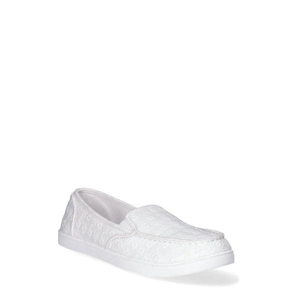 Time and Tru Women's Moc Toe Surf Sneakers, Wide Width Available