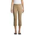 thumbnail image 1 of Time and Tru Women's Modern Mid-Rise Capri Pants, 1 of 6