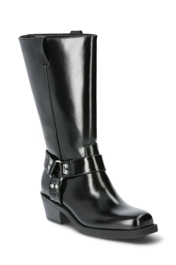 Women's Moto Hardware Boots, Sizes 6-11, Wide Width Available