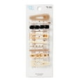 thumbnail image 1 of Time and Tru Women's Multi-Color Hair Clip Set, 10-Pack, Off-White, 1 of 2