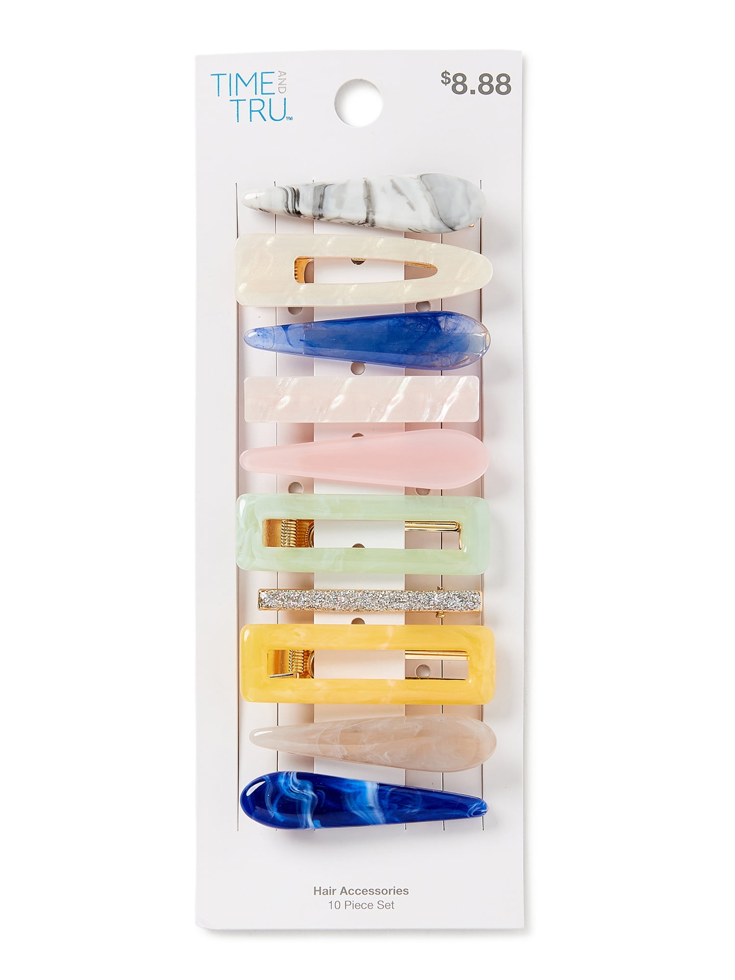 Tuhat Set: Plastic Snap Hair Clips As Shown in Figure One Size