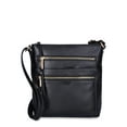thumbnail image 1 of Time and Tru Women's Norah Crossbody Shoulder Bag, Black, 1 of 3