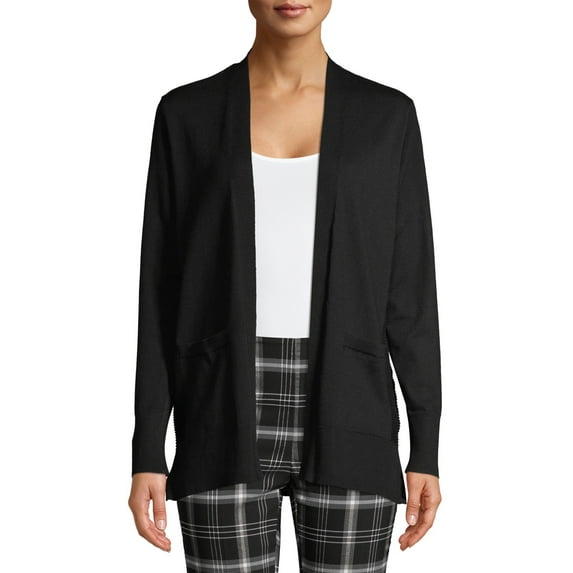 Time and Tru Women's Open Front Cardigan Sweater