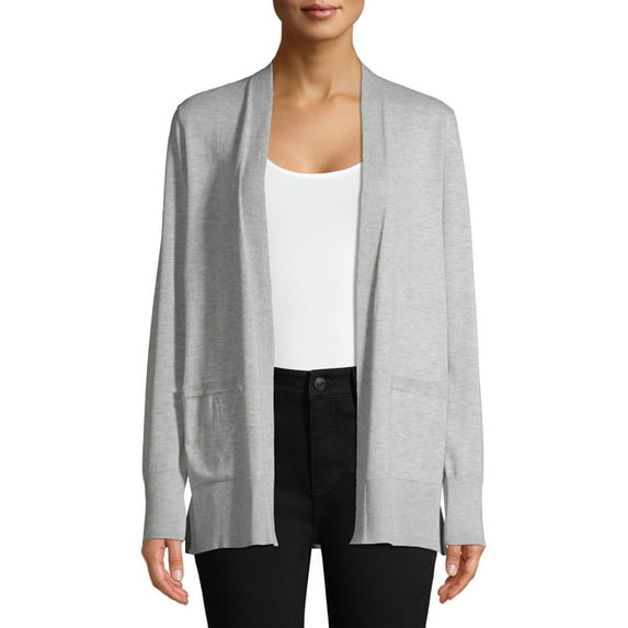 Time and Tru Women's Open Front Cardigan Sweater