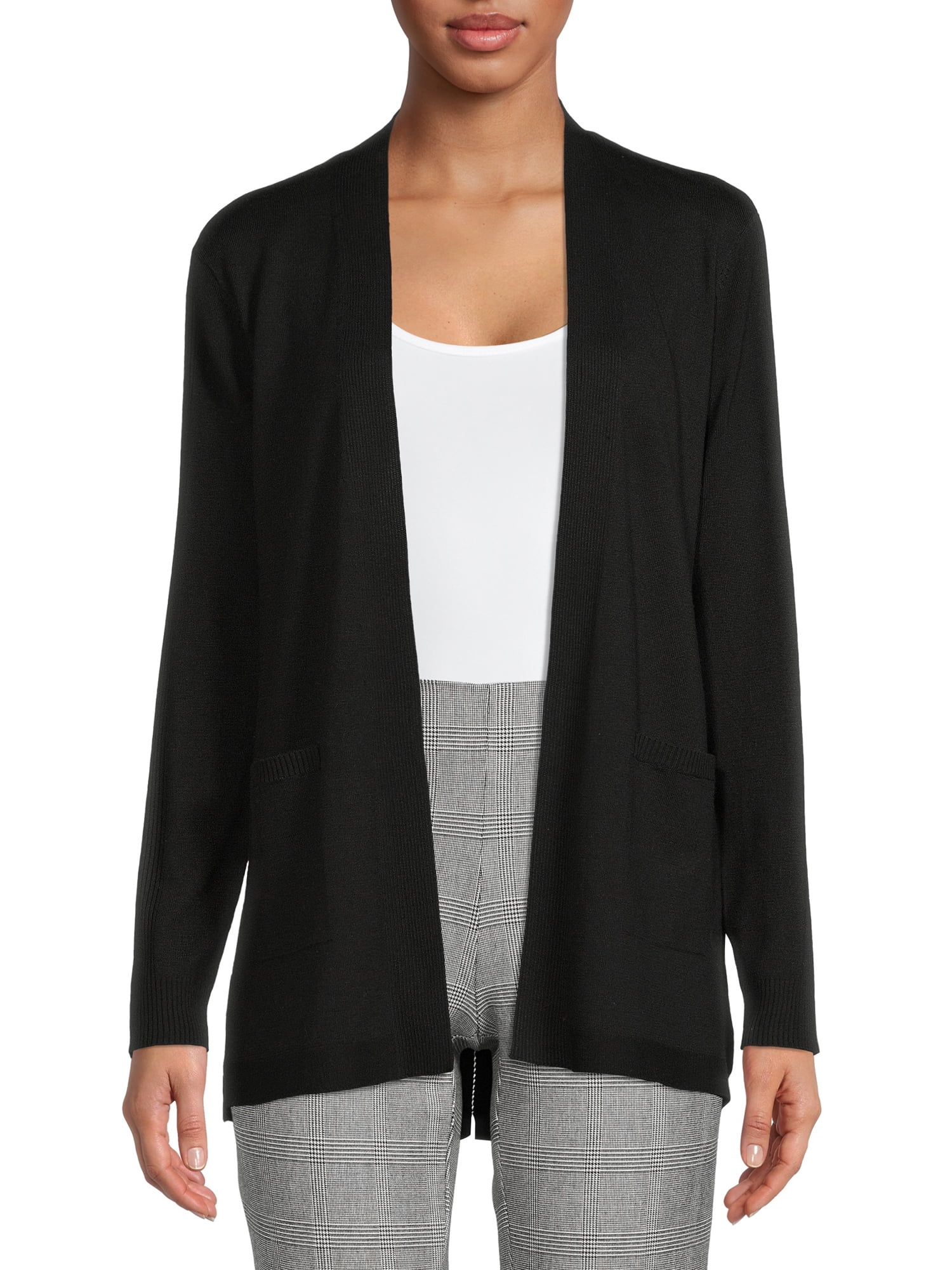 Time and Tru Women's Open Front Cardigan - Walmart.com