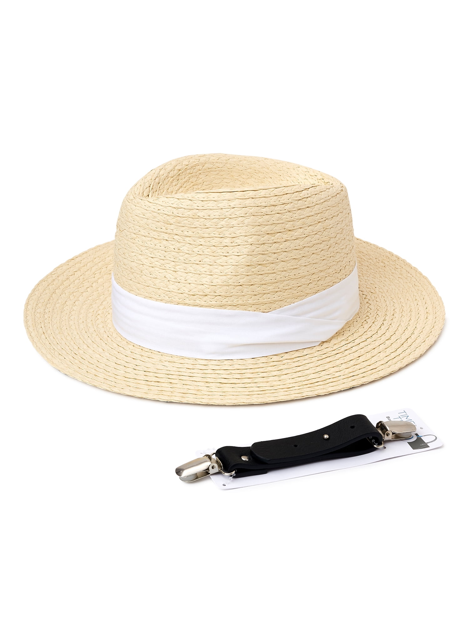 Time and Tru Women's Panama Hat with Clip
