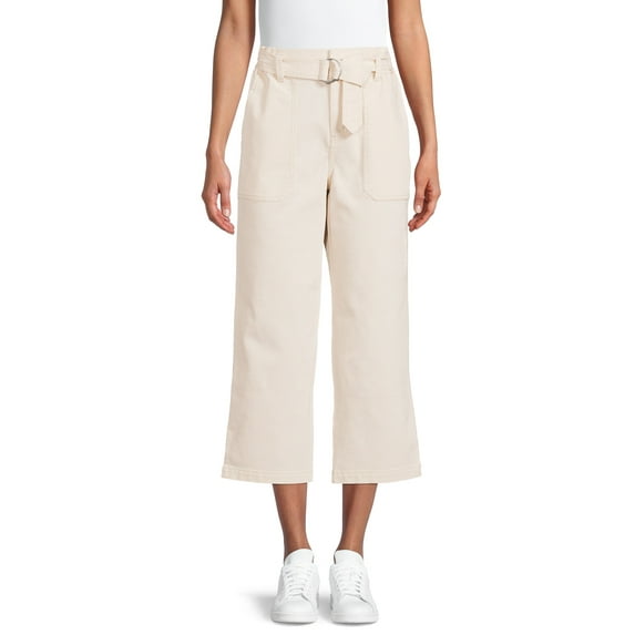 Time and Tru Women's Paperbag Belted Jeans