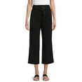 thumbnail image 1 of Time and Tru Women's Paperbag Belted Jeans, 1 of 5