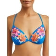 thumbnail image 1 of Time and Tru Women's Peony Blast Push Up Swimsuit Top, 1 of 4