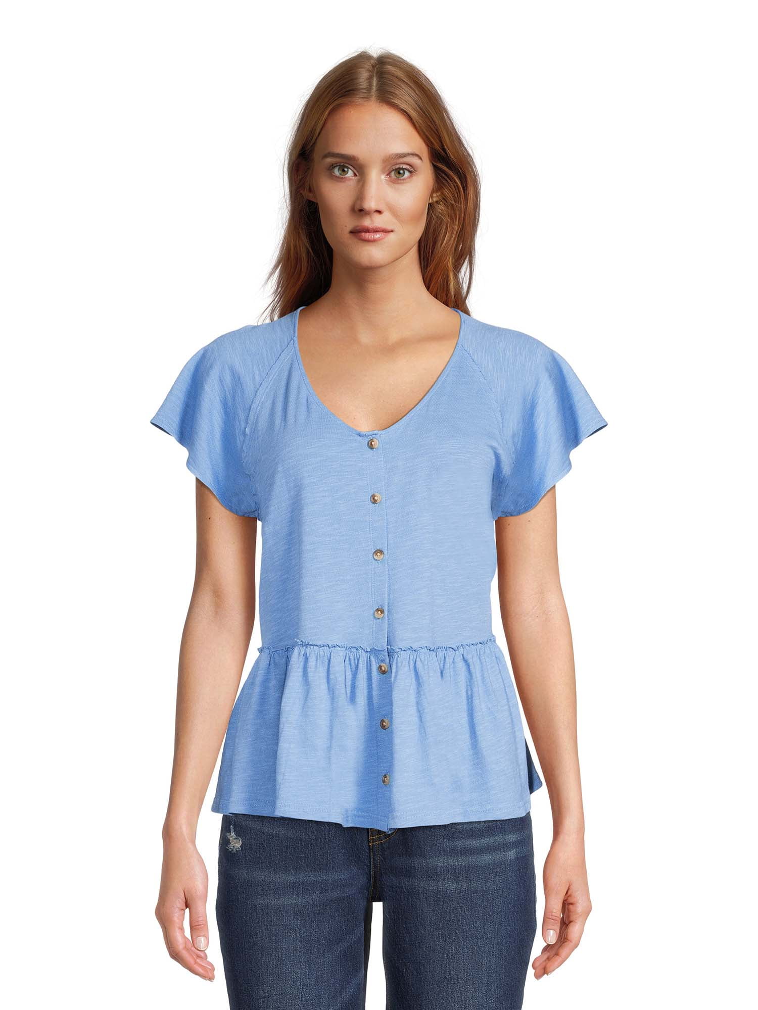 time and tru peplum top